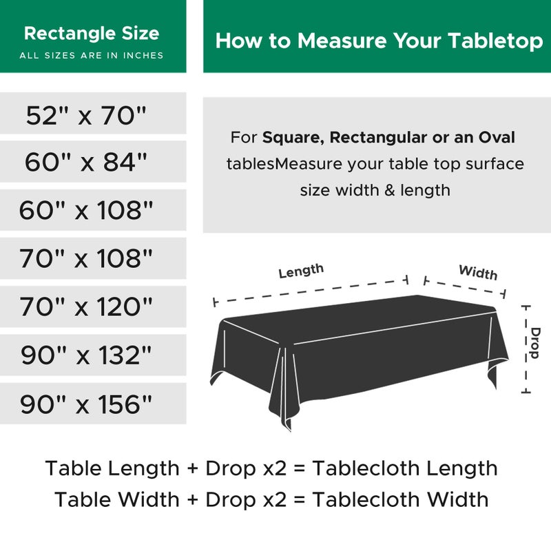 Biscaynebay Textured Fabric Christmas Rectangle Table Cloth 52x70 Inches, Red Water Resistant Spill Proof Tablecloths for Dining, Kitchen, Wedding and Parties, Machine Washable - Image 3